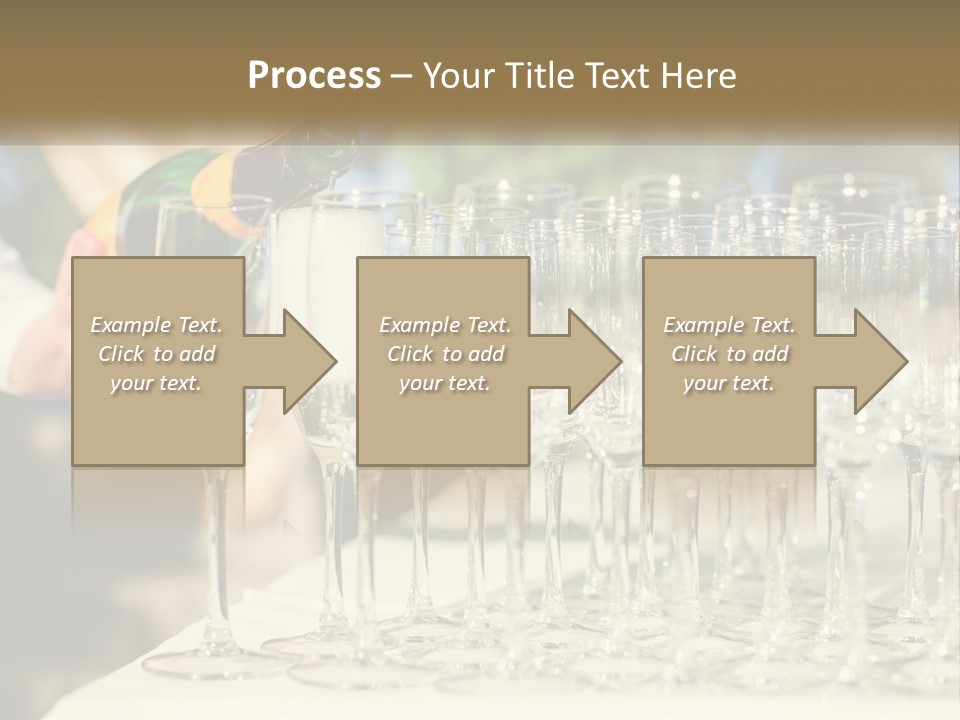 Celebration With Champagne PowerPoint Template