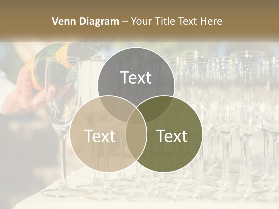 Celebration With Champagne PowerPoint Template