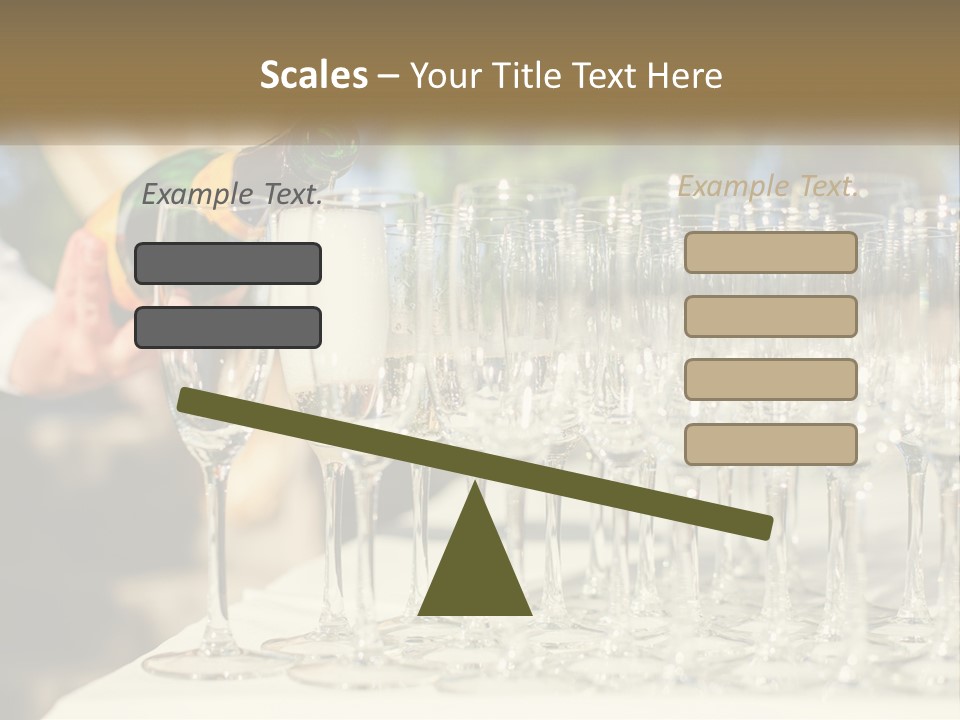 Celebration With Champagne PowerPoint Template