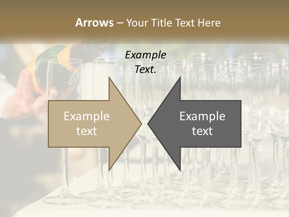 Celebration With Champagne PowerPoint Template