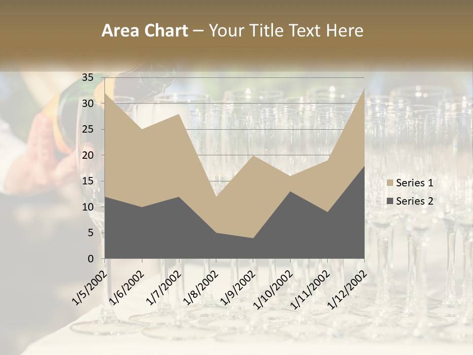 Celebration With Champagne PowerPoint Template