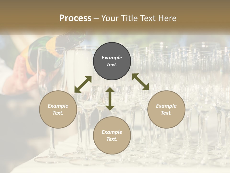 Celebration With Champagne PowerPoint Template
