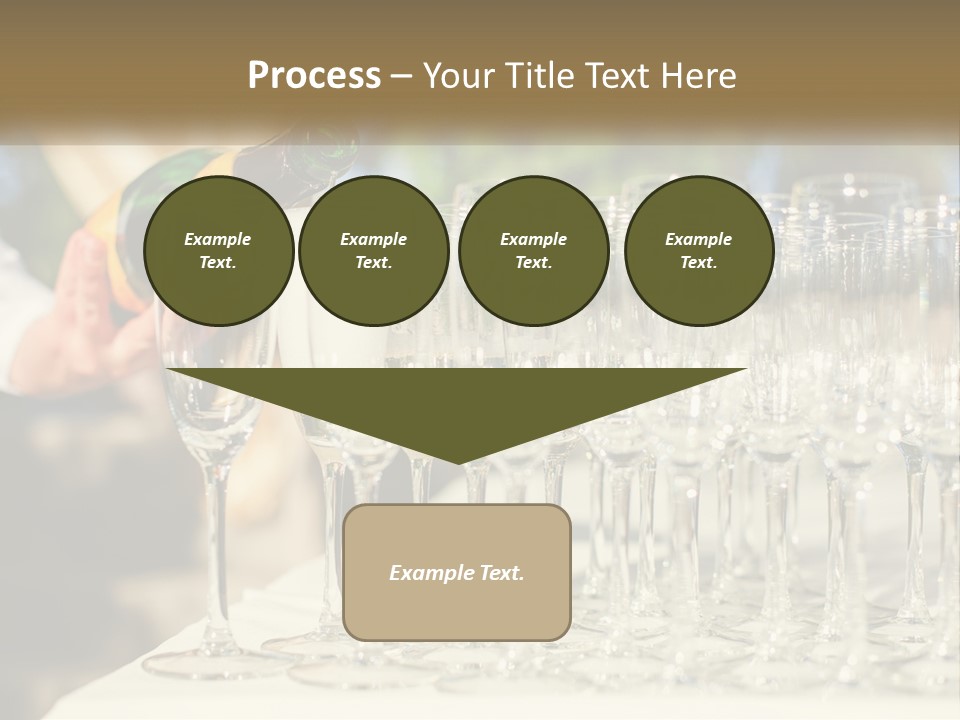 Celebration With Champagne PowerPoint Template