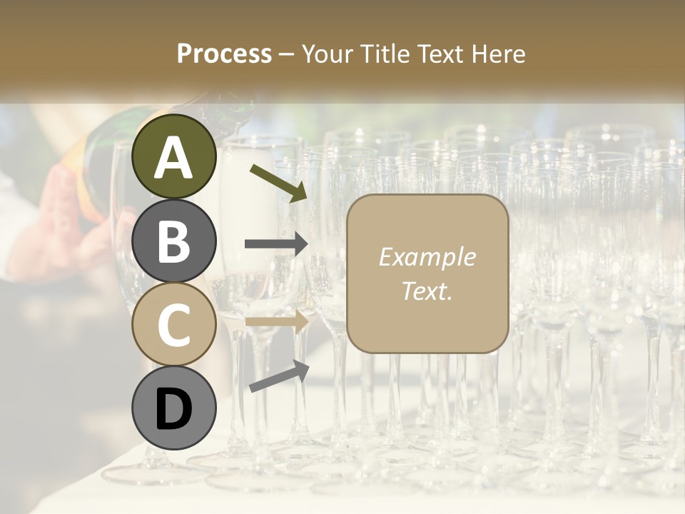 Celebration With Champagne PowerPoint Template