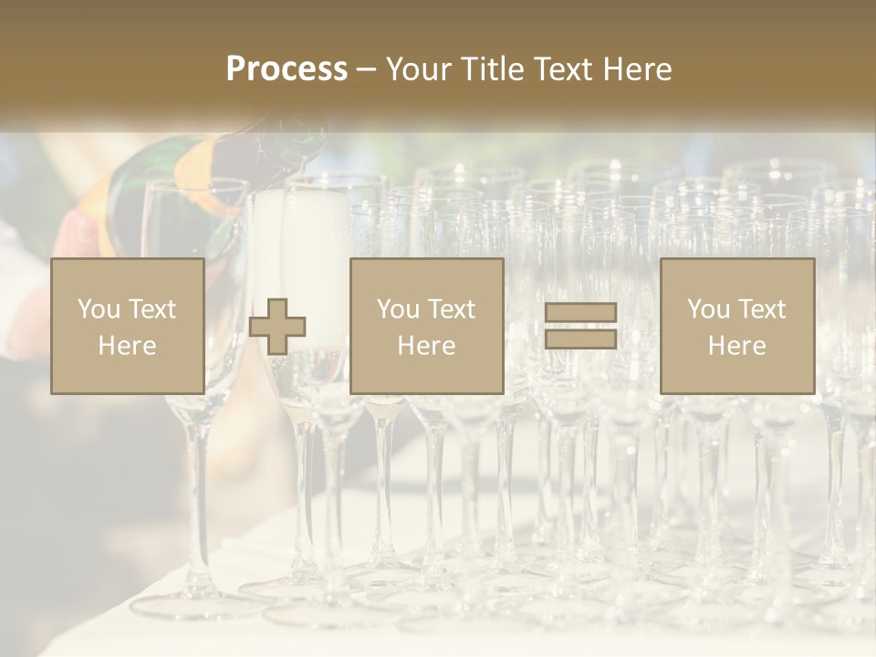 Celebration With Champagne PowerPoint Template