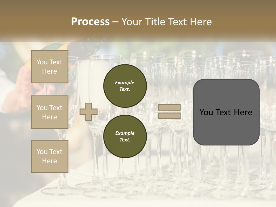 Celebration With Champagne PowerPoint Template