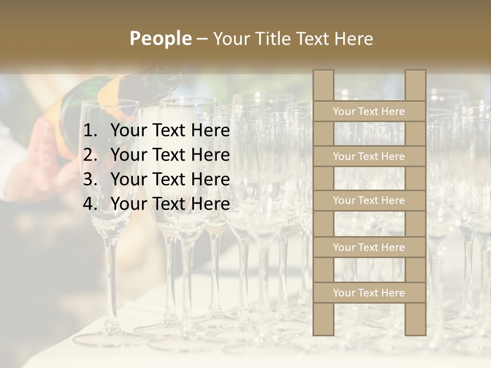 Celebration With Champagne PowerPoint Template