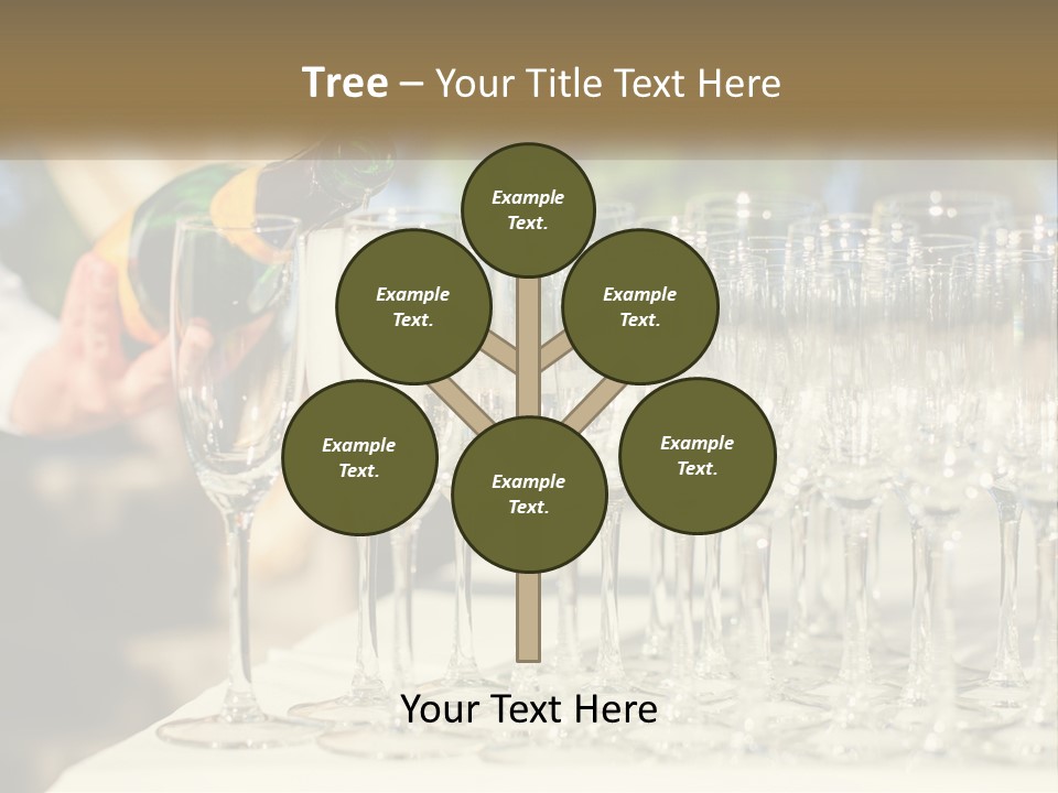 Celebration With Champagne PowerPoint Template