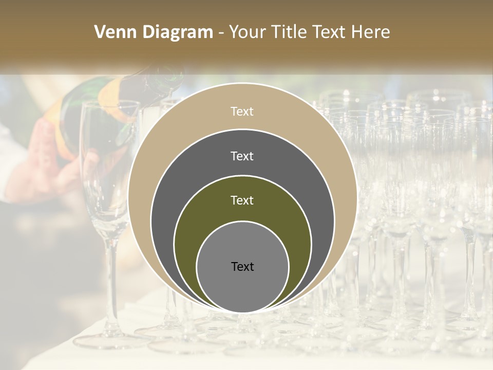 Celebration With Champagne PowerPoint Template