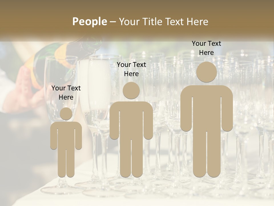 Celebration With Champagne PowerPoint Template