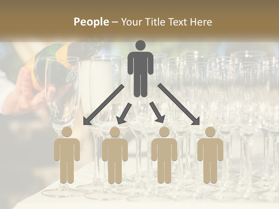 Celebration With Champagne PowerPoint Template