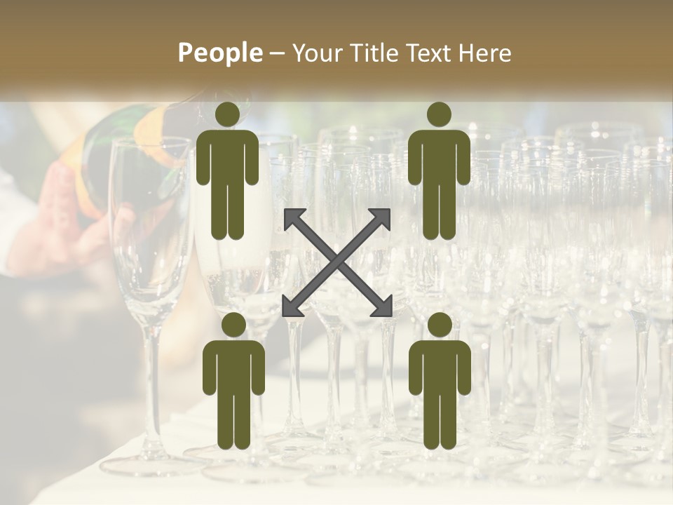 Celebration With Champagne PowerPoint Template