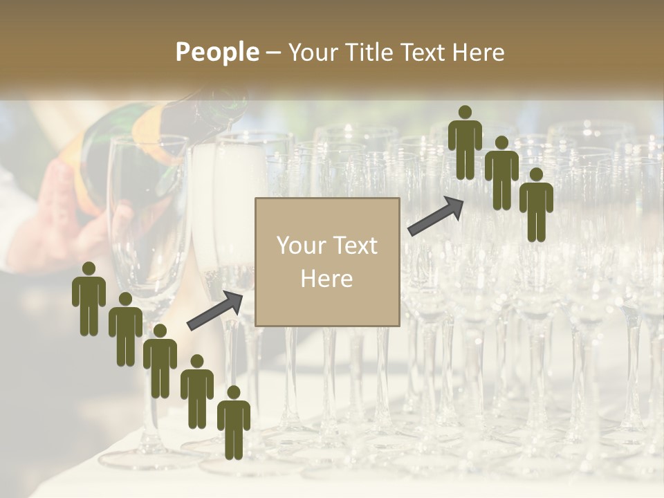 Celebration With Champagne PowerPoint Template