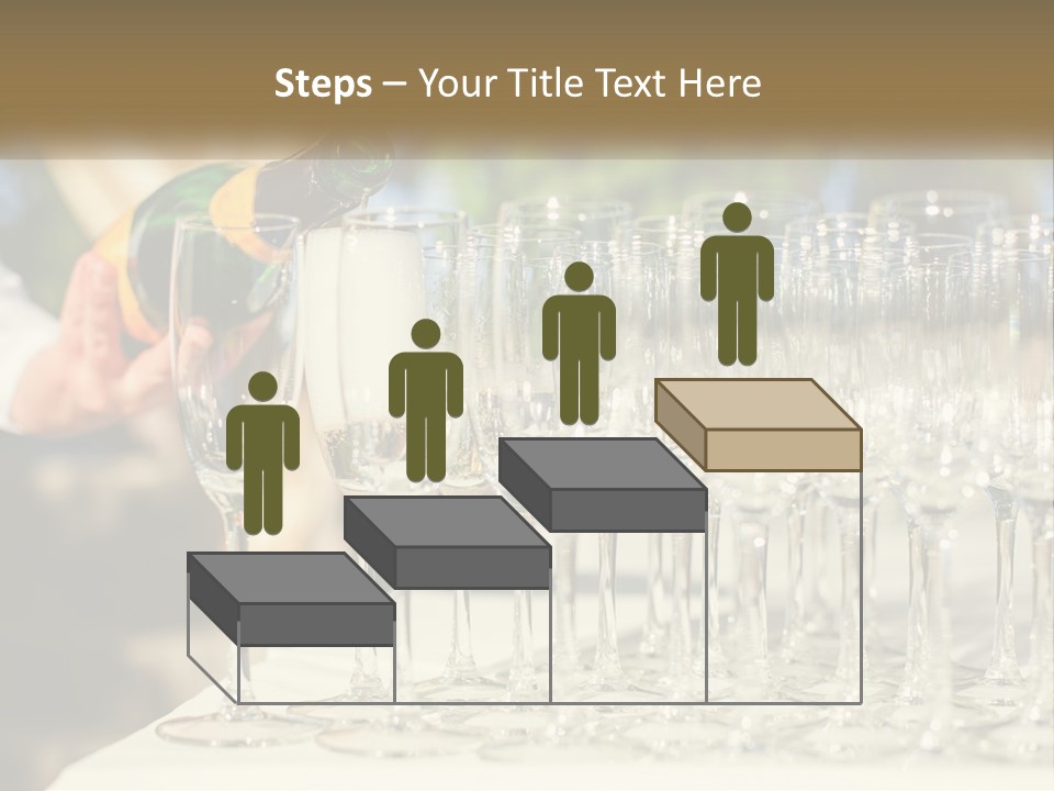 Celebration With Champagne PowerPoint Template