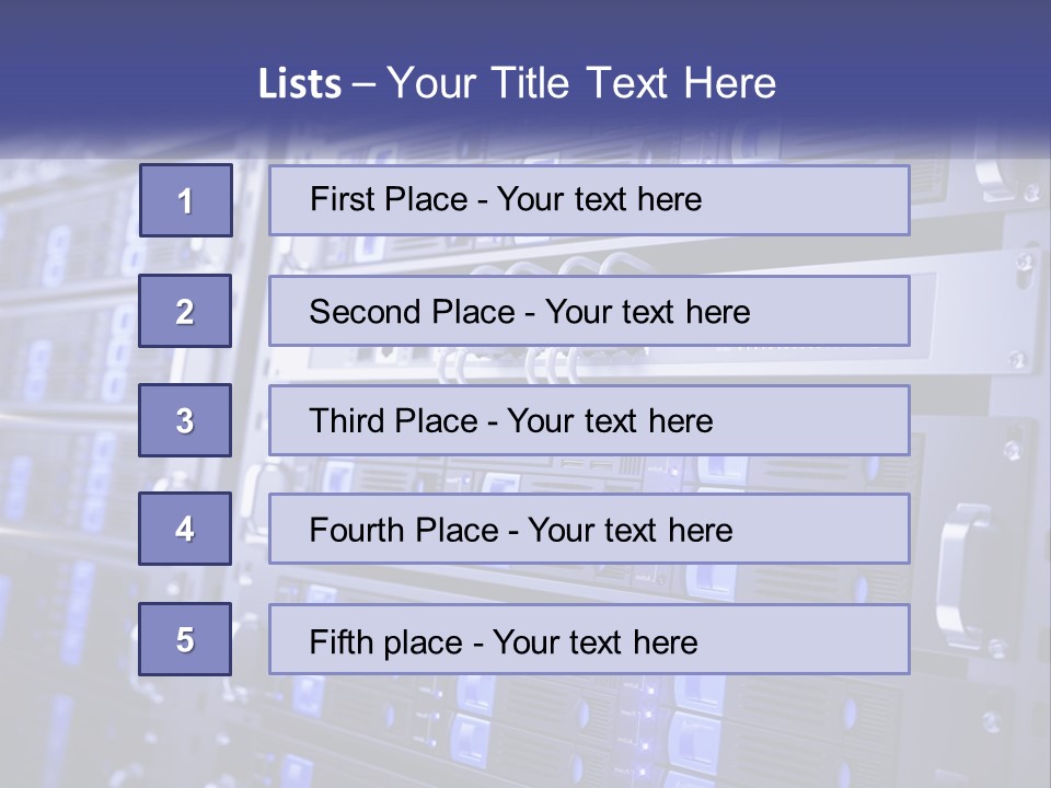 Server Rack PowerPoint Template