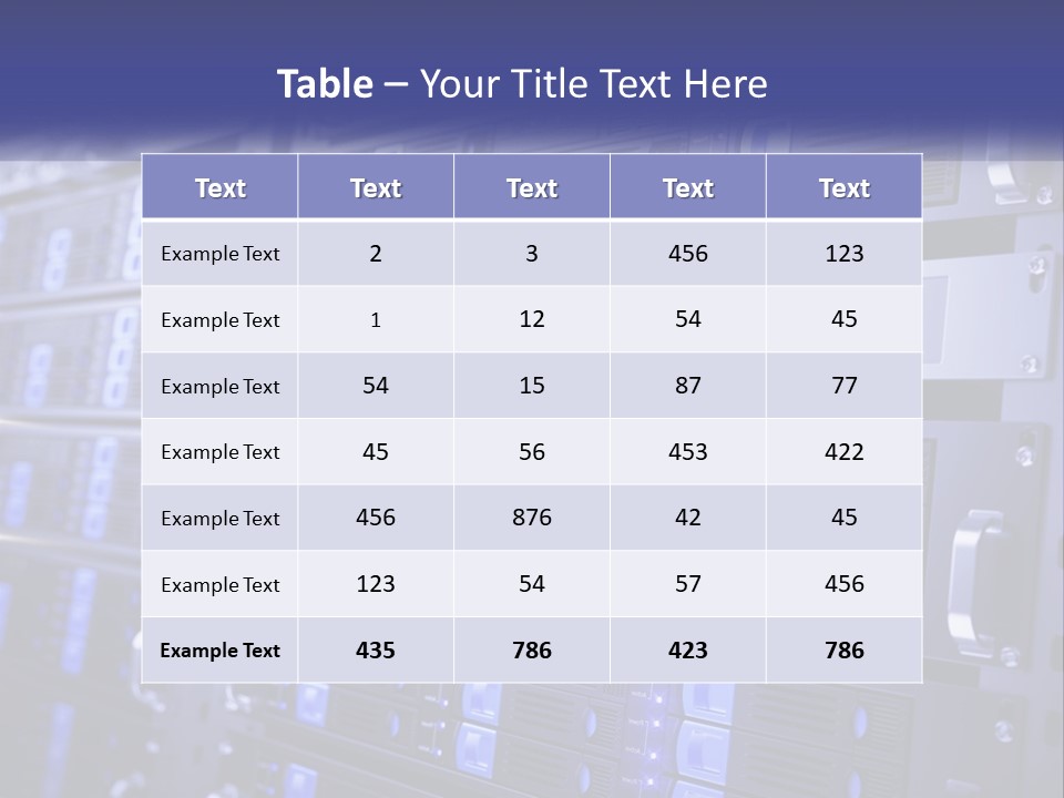 Server Rack PowerPoint Template