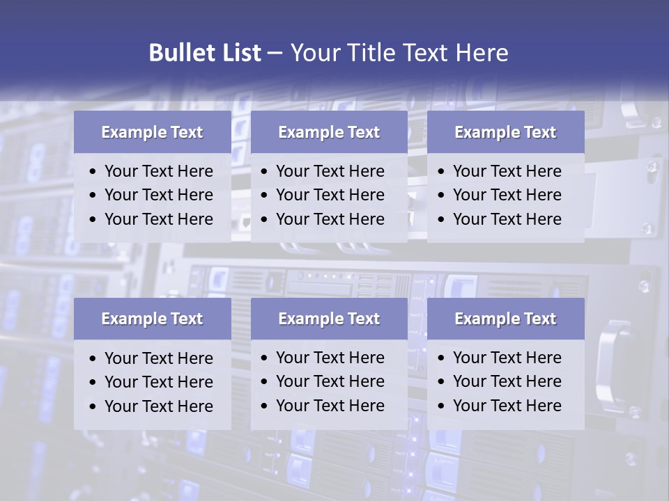 Server Rack PowerPoint Template