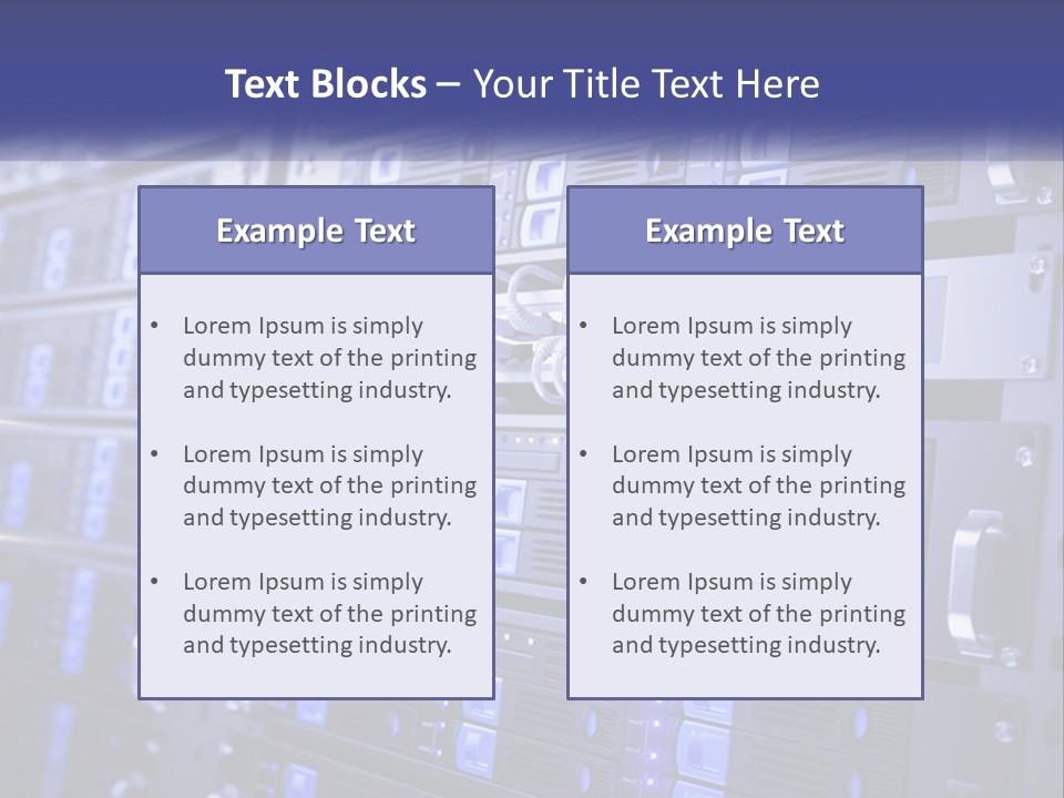 Server Rack PowerPoint Template