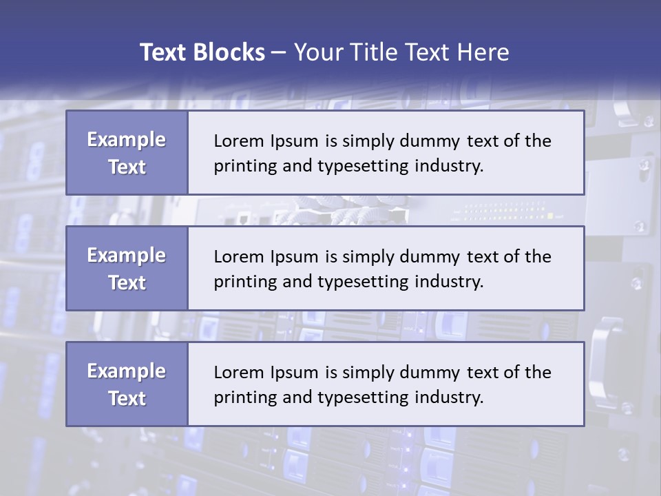 Server Rack PowerPoint Template