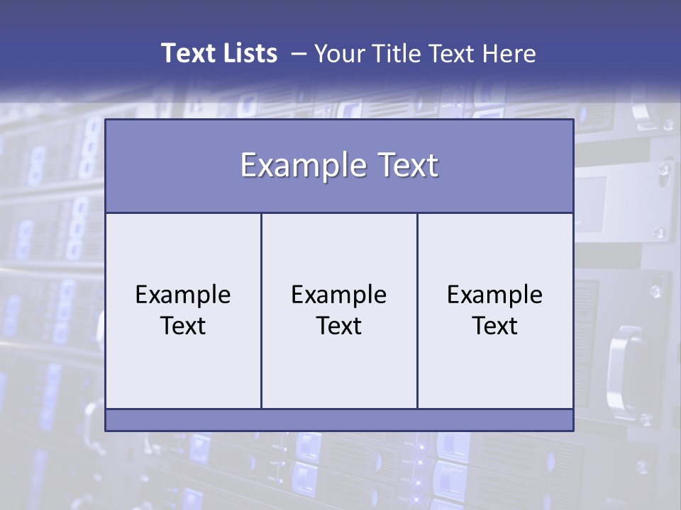 Server Rack PowerPoint Template