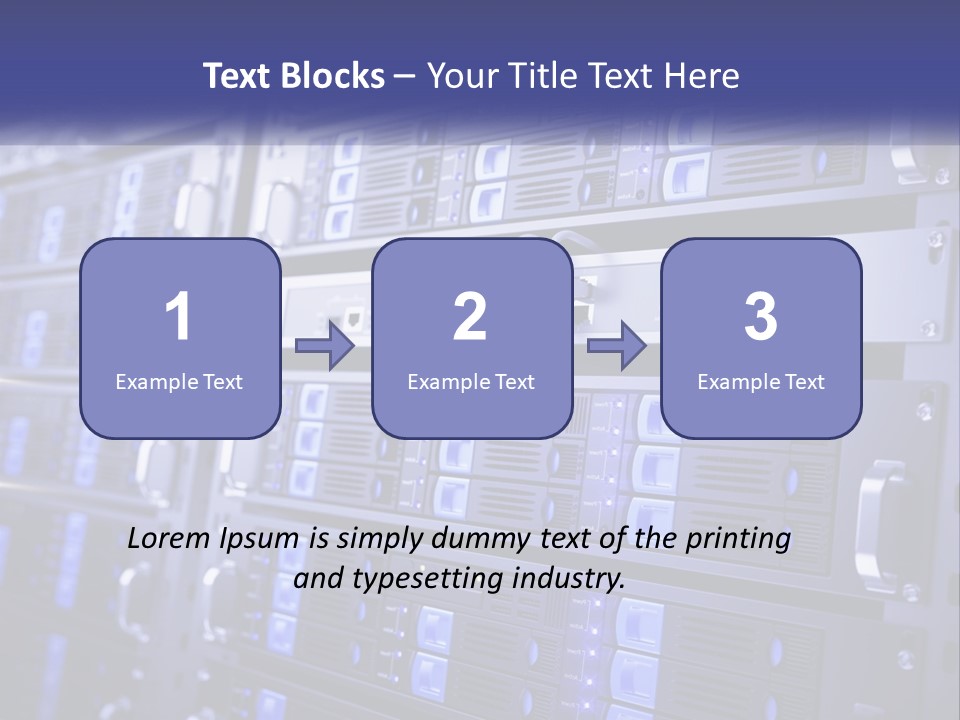Server Rack PowerPoint Template