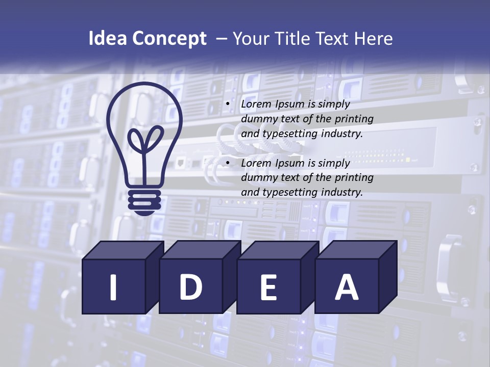 Server Rack PowerPoint Template