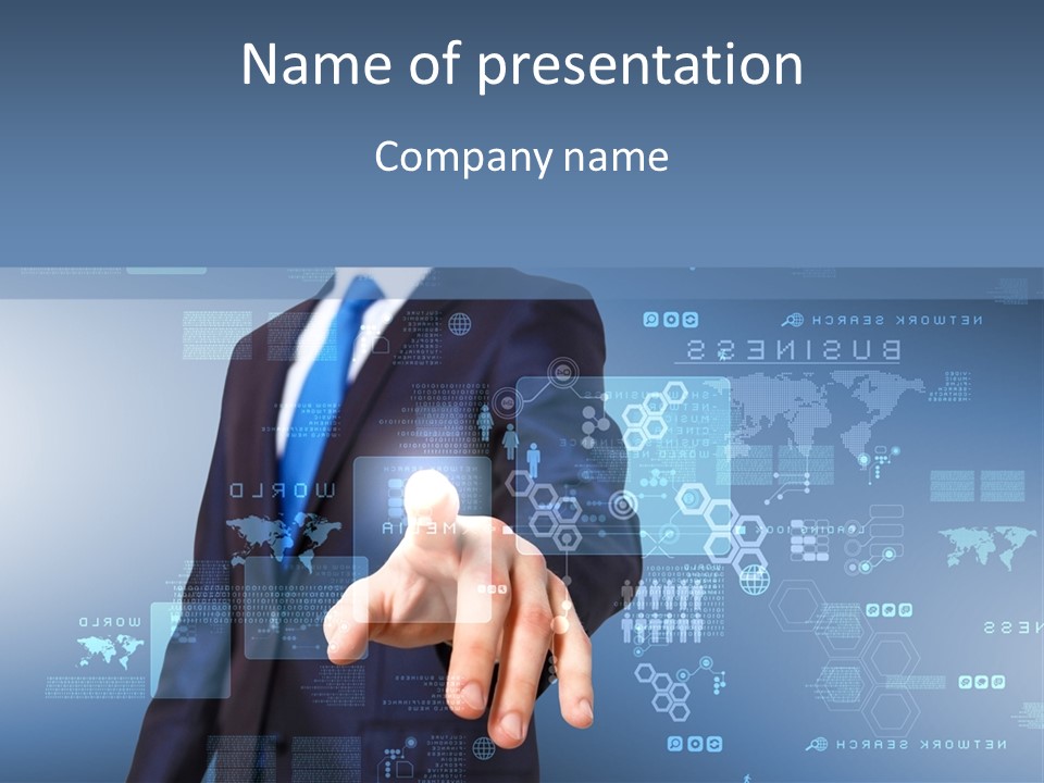 Finger Pressing PowerPoint Template