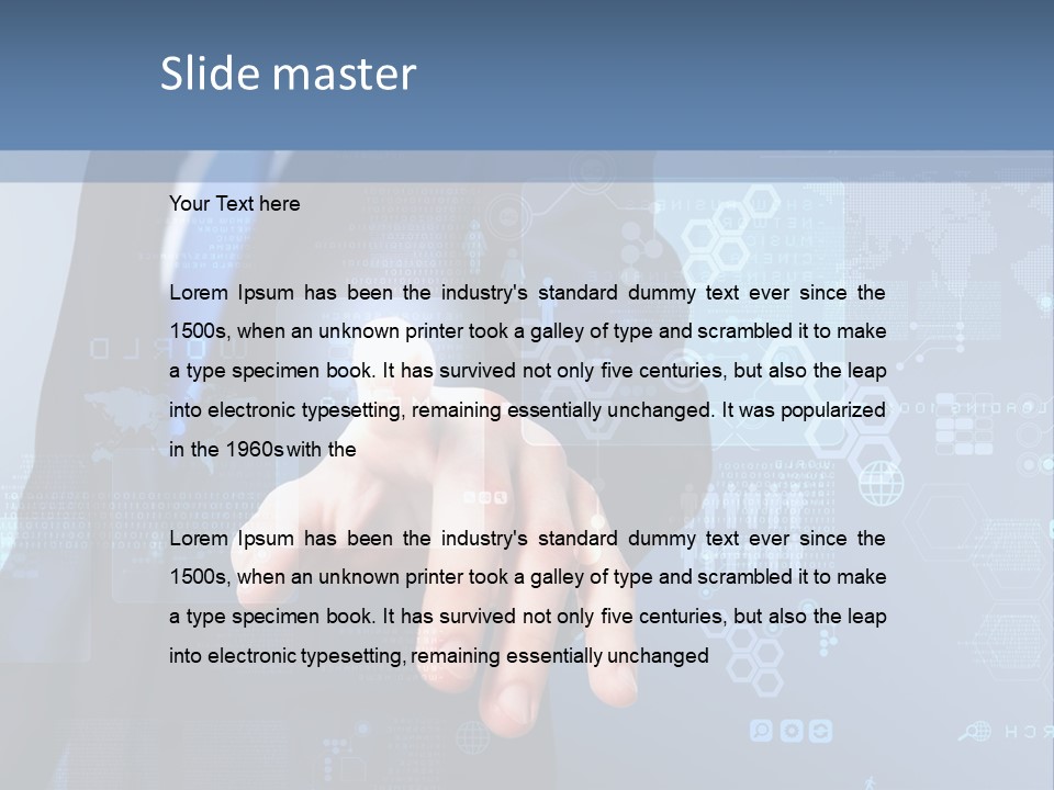 Finger Pressing PowerPoint Template