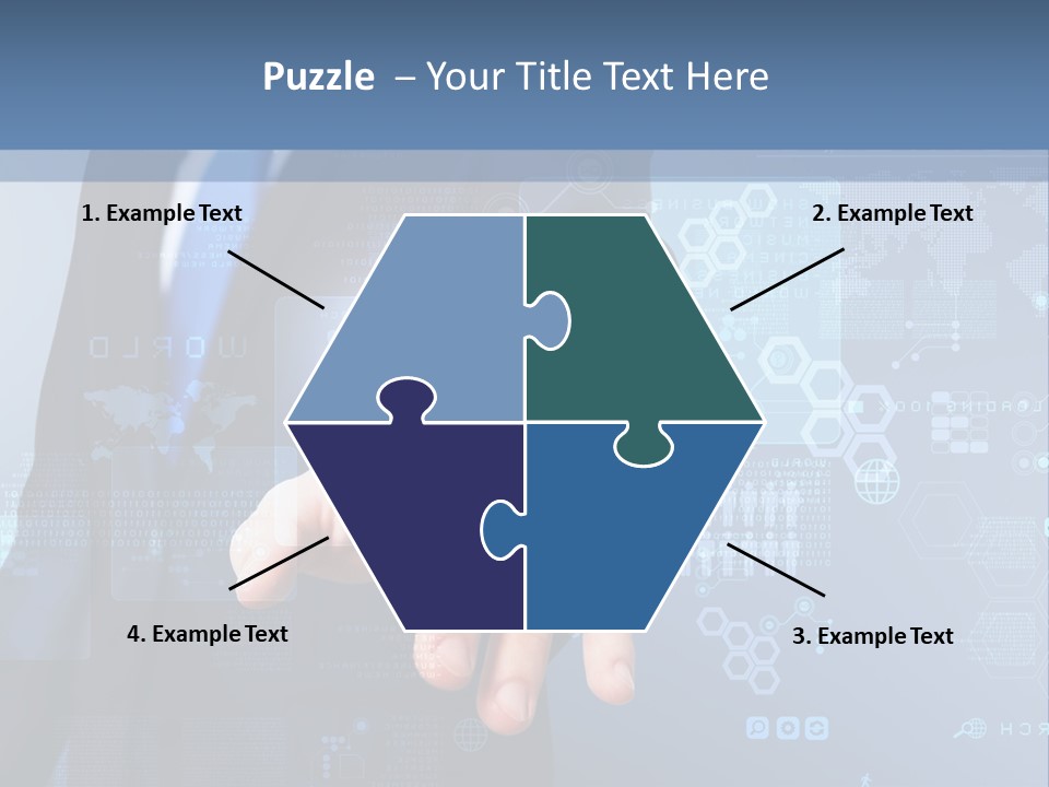 Finger Pressing PowerPoint Template