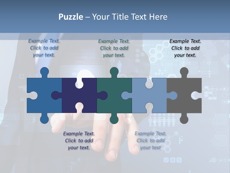 Finger Pressing PowerPoint Template