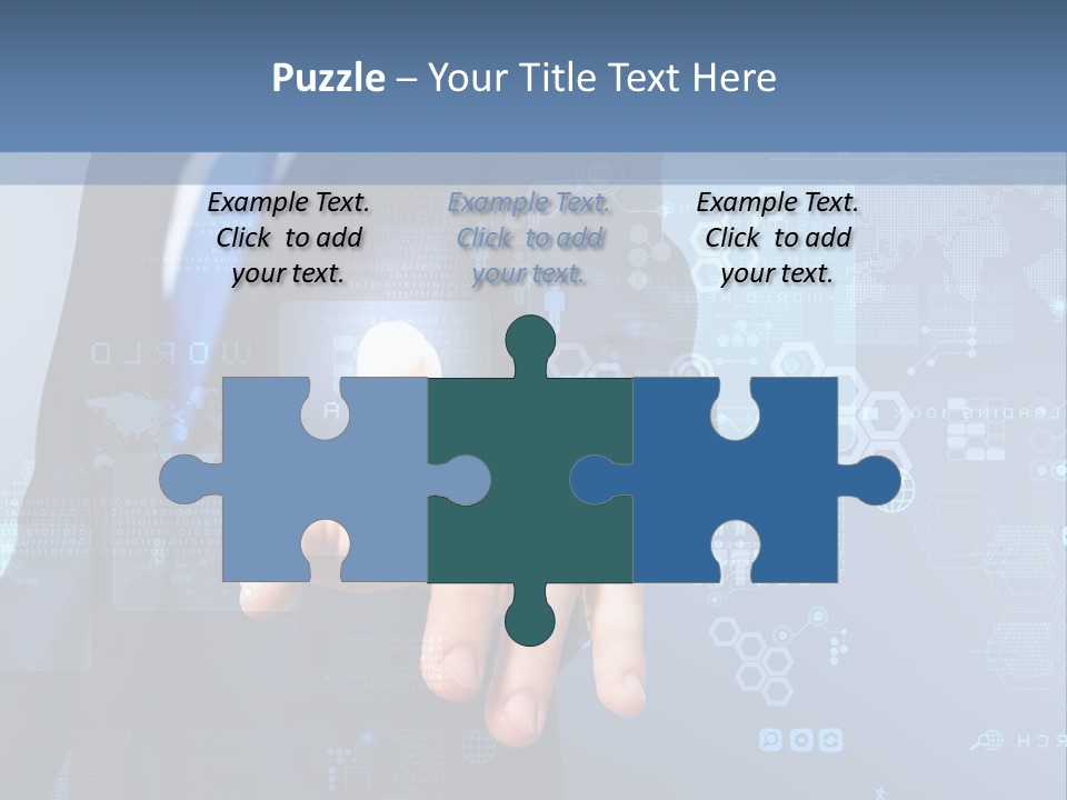 Finger Pressing PowerPoint Template