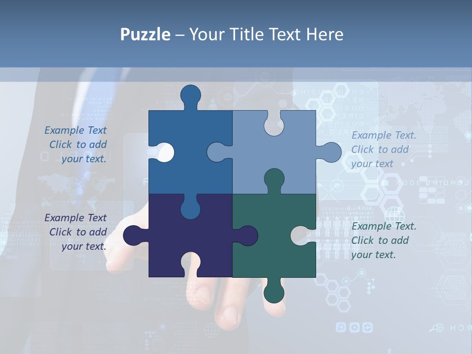 Finger Pressing PowerPoint Template