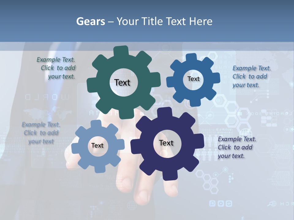 Finger Pressing PowerPoint Template