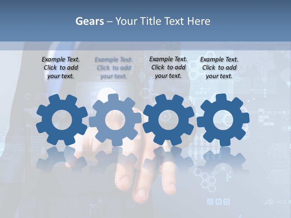 Finger Pressing PowerPoint Template