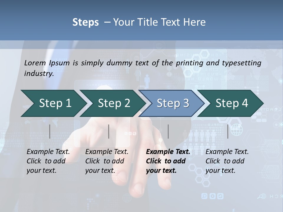 Finger Pressing PowerPoint Template