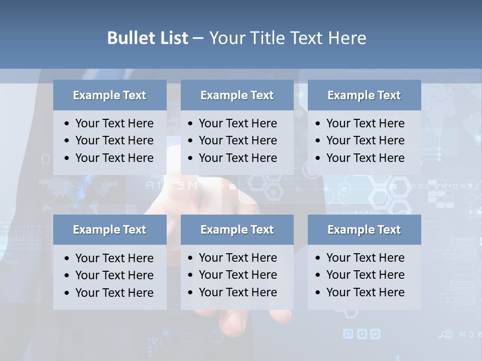 Finger Pressing PowerPoint Template