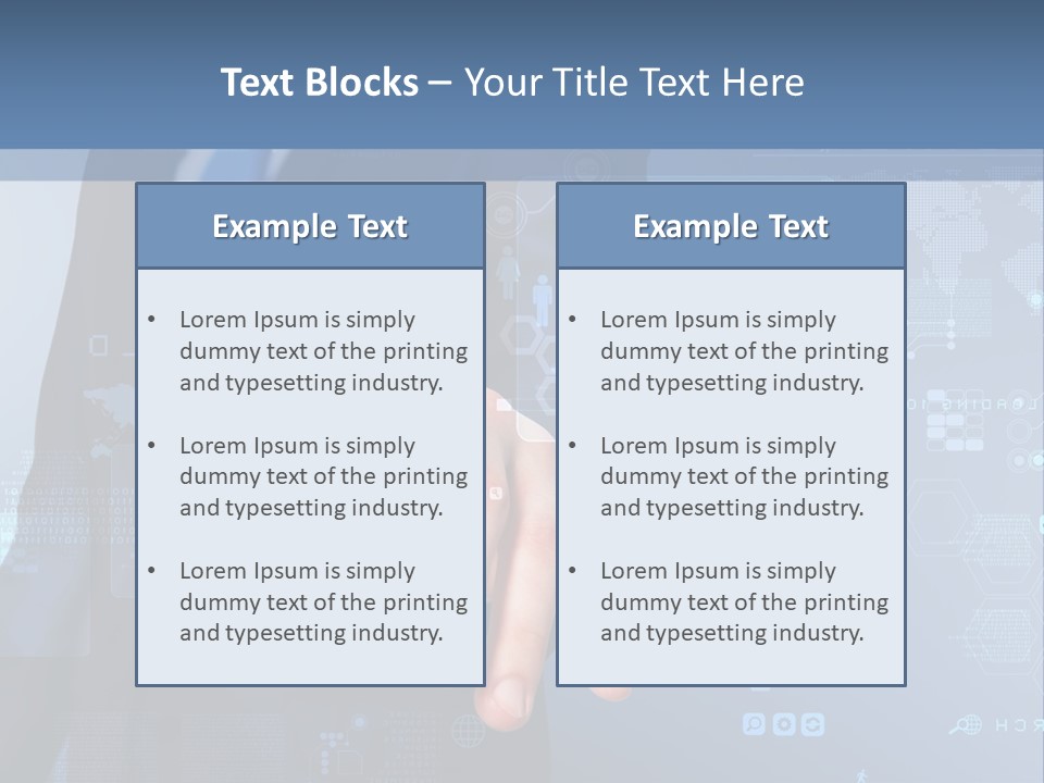 Finger Pressing PowerPoint Template