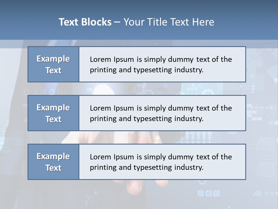 Finger Pressing PowerPoint Template