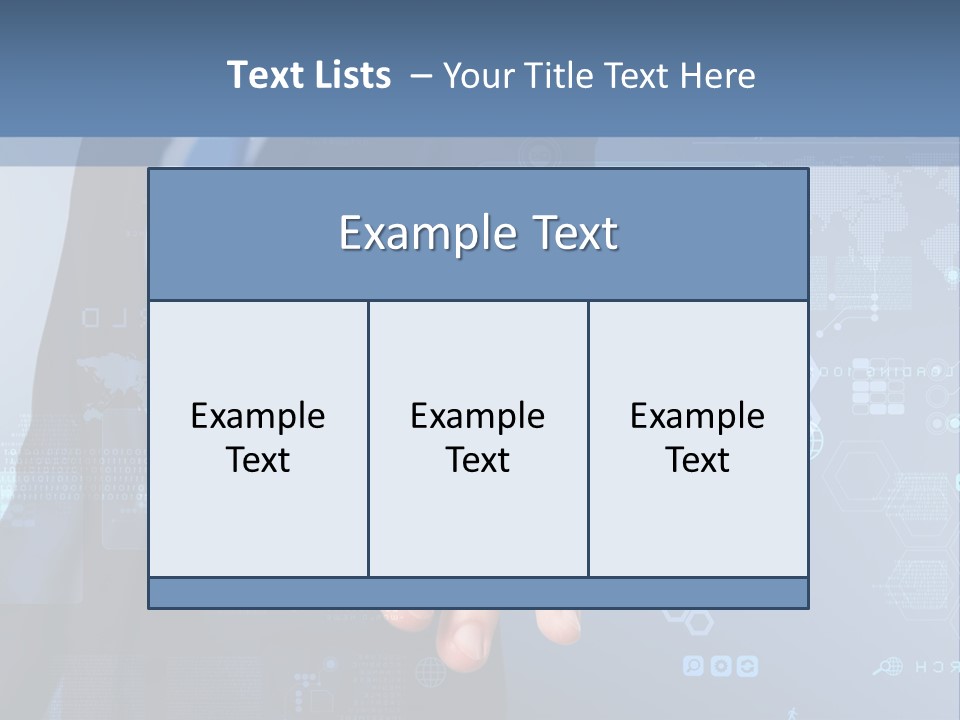 Finger Pressing PowerPoint Template