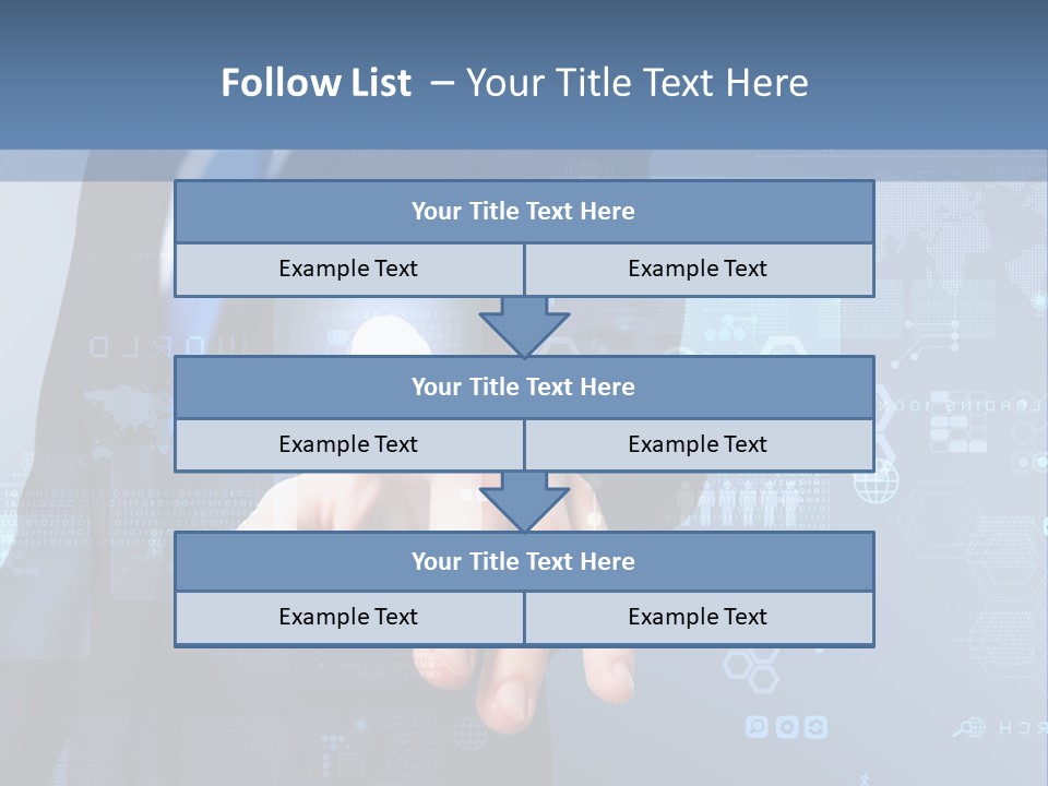 Finger Pressing PowerPoint Template