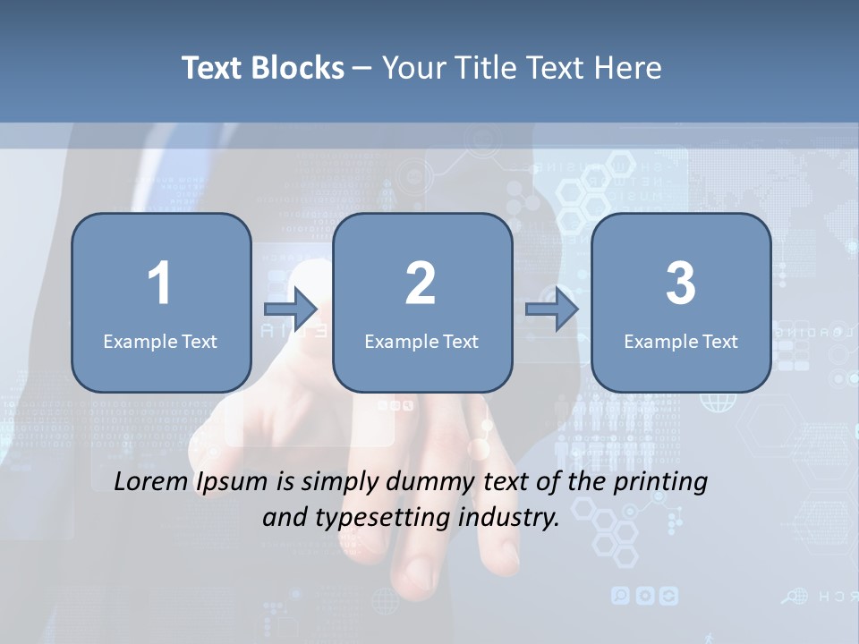 Finger Pressing PowerPoint Template