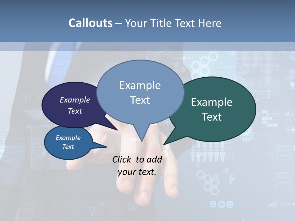 Finger Pressing PowerPoint Template