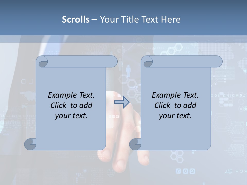 Finger Pressing PowerPoint Template