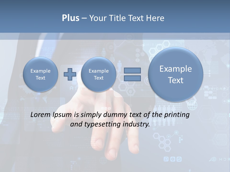 Finger Pressing PowerPoint Template