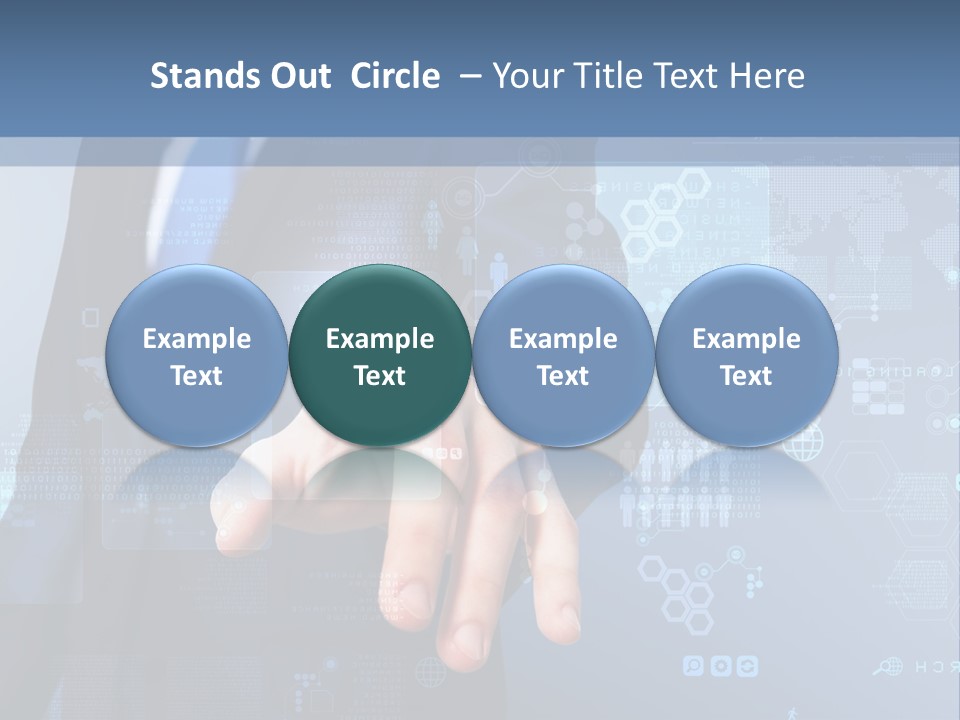 Finger Pressing PowerPoint Template