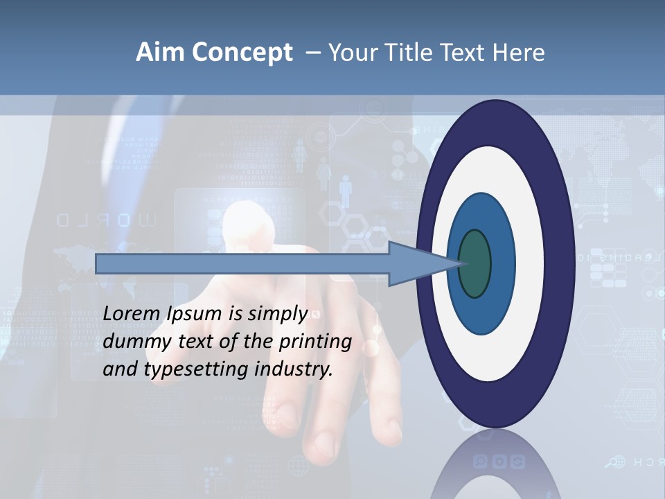 Finger Pressing PowerPoint Template