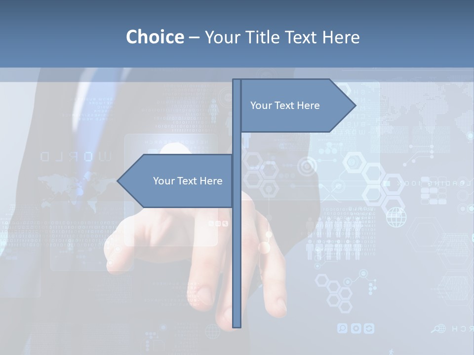 Finger Pressing PowerPoint Template