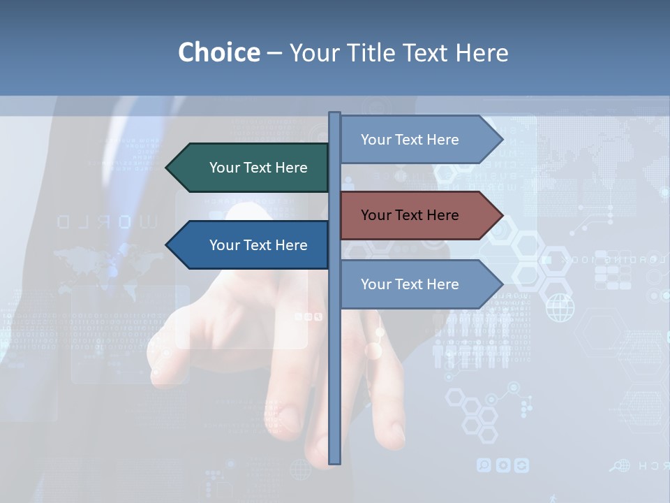 Finger Pressing PowerPoint Template