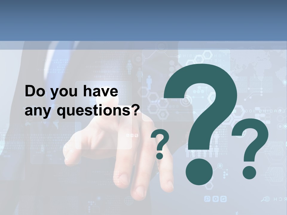 Finger Pressing PowerPoint Template