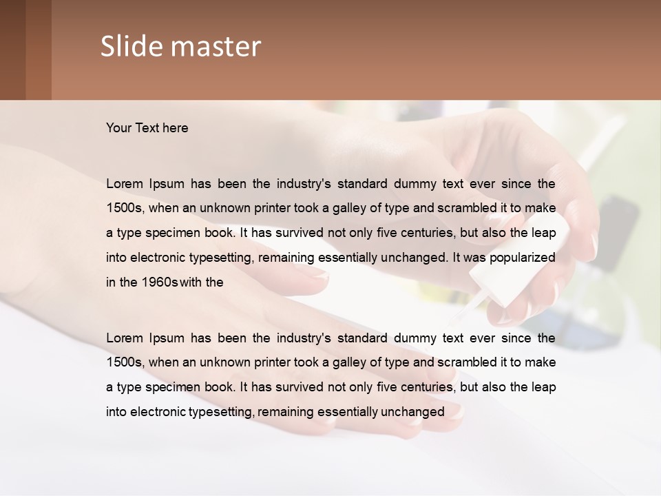 Paint Your Nails With Varnish PowerPoint Template